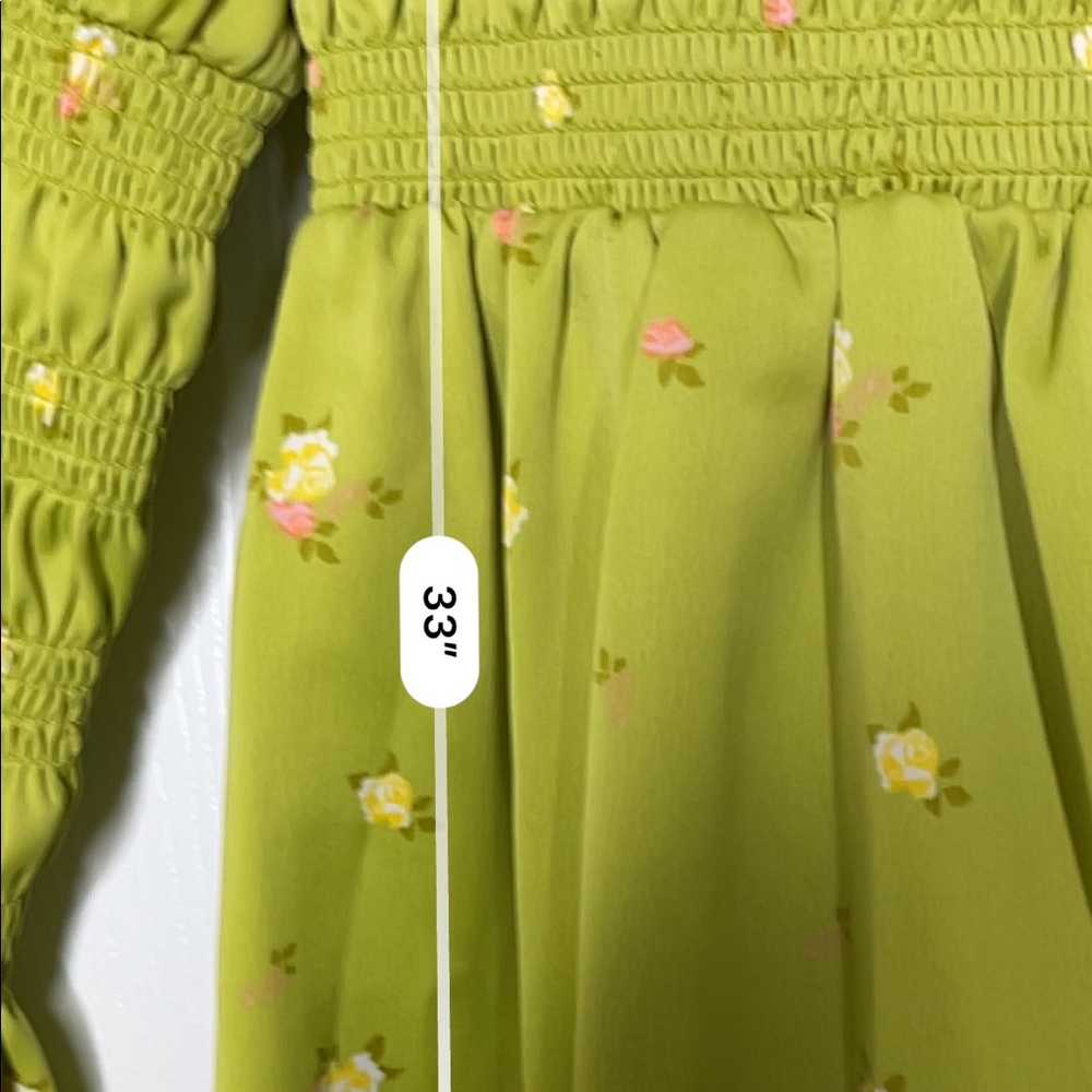 Urban Outfitters cottagecore green floral dress - Picture 4 of 4